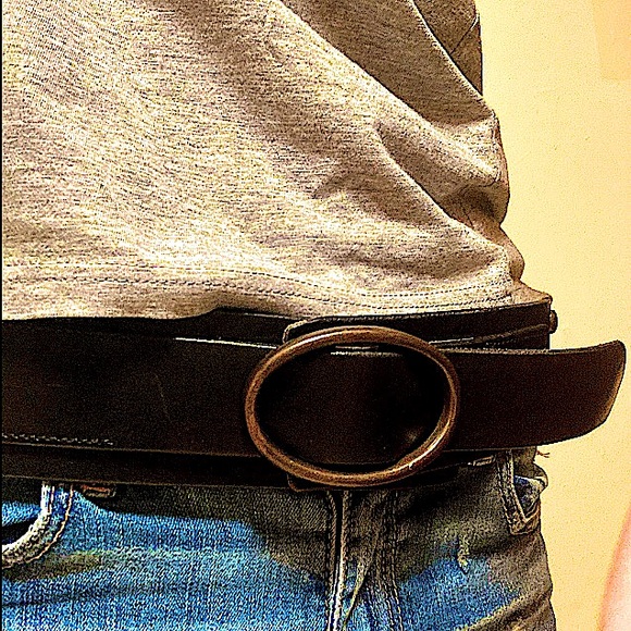 🖤 GAP Black leather studded belt - Picture 3 of 16